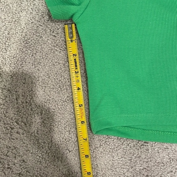 Zara Green Cropped Shirt - Picture 8 of 8